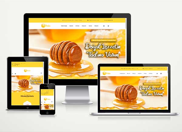 E-Ticaret Sitesi Arıcılık Honey v5.0
